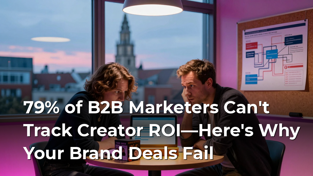79% of B2B Marketers Can't Track Creator ROI—Here's Why Your Brand Deals Fail
