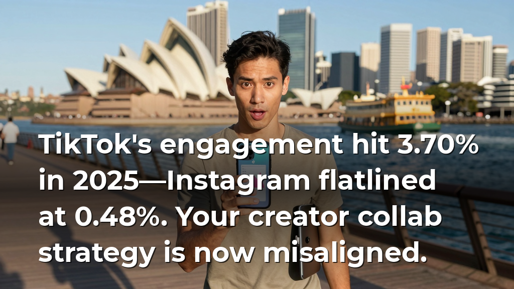 TikTok's engagement hit 3.70% in 2025—Instagram flatlined at 0.48%. Your creator collab strategy is now misaligned.