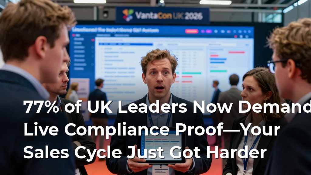77% of UK Leaders Now Demand Live Compliance Proof—Your Sales Cycle Just Got Harder