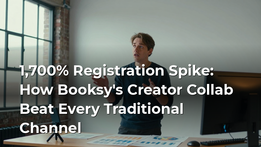 1,700% Registration Spike: How Booksy's Creator Collab Beat Every Traditional Channel