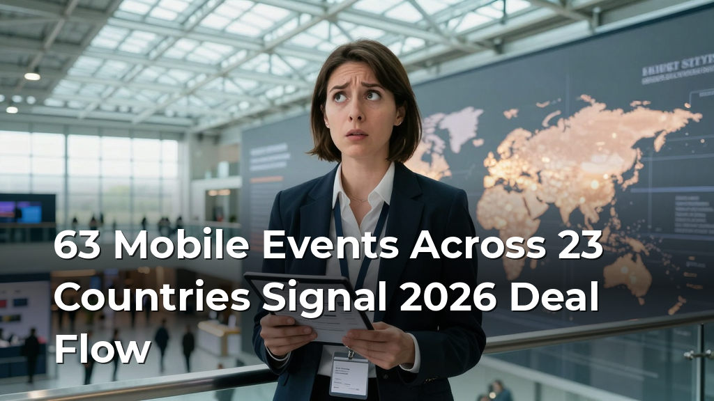 63 Mobile Events Across 23 Countries Signal 2026 Deal Flow