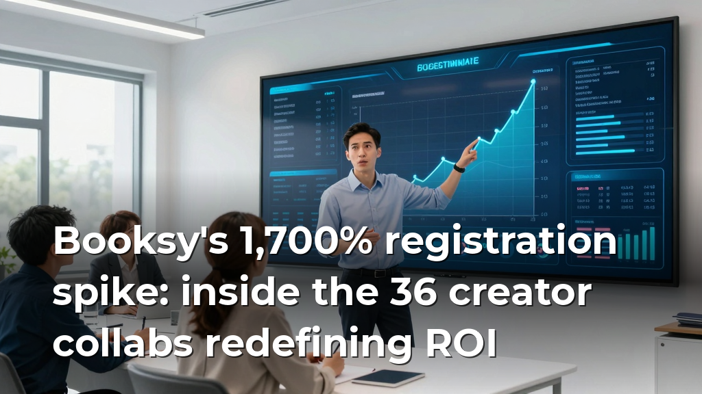 Booksy's 1,700% registration spike: inside the 36 creator collabs redefining ROI