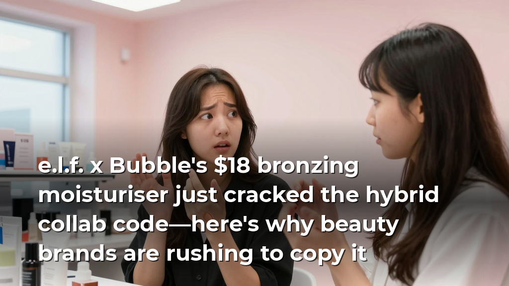 e.l.f. x Bubble's $18 bronzing moisturiser just cracked the hybrid collab code—here's why beauty brands are rushing to copy it