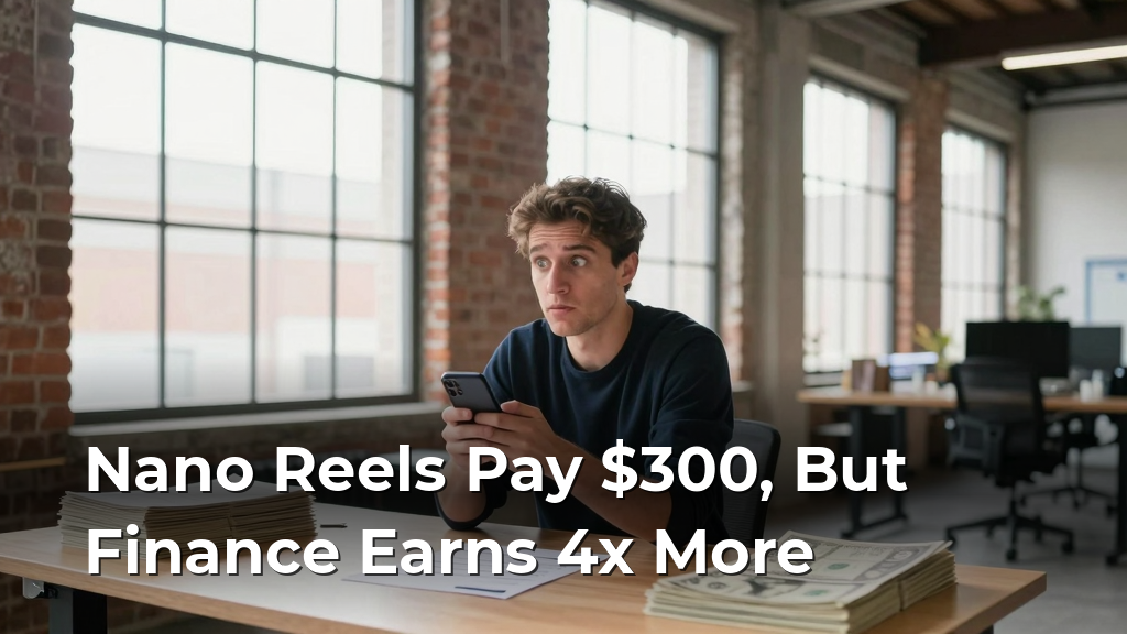 Finance nano creators earn 4x Instagram's flat rate—here's why your brand is leaving £12K on the table per campaign